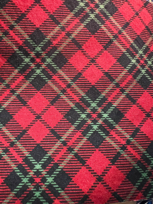 Sandy Sleeve Red Plaid